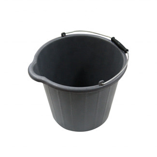5L Black Pail Paint Pot Plastic Paint Bucket Customizable Paint Scuttle